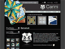 Tablet Screenshot of cariniceramiche.it